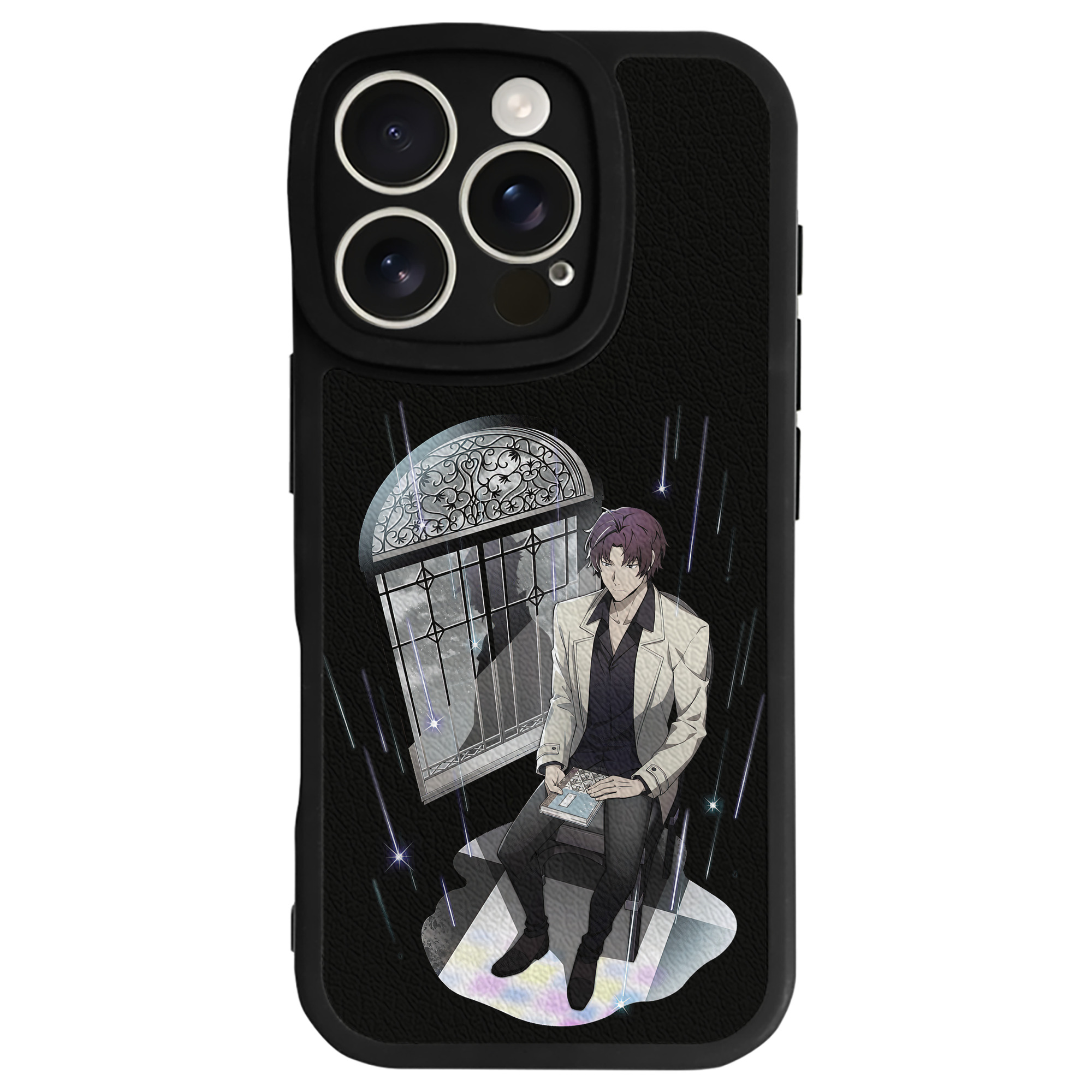 （画像用） 文豪ストレイドッグス Bungo Stray Dogs 【iPhone 16シリーズ対応】シリコンスマホケース（レザー調） 材質：シリコン